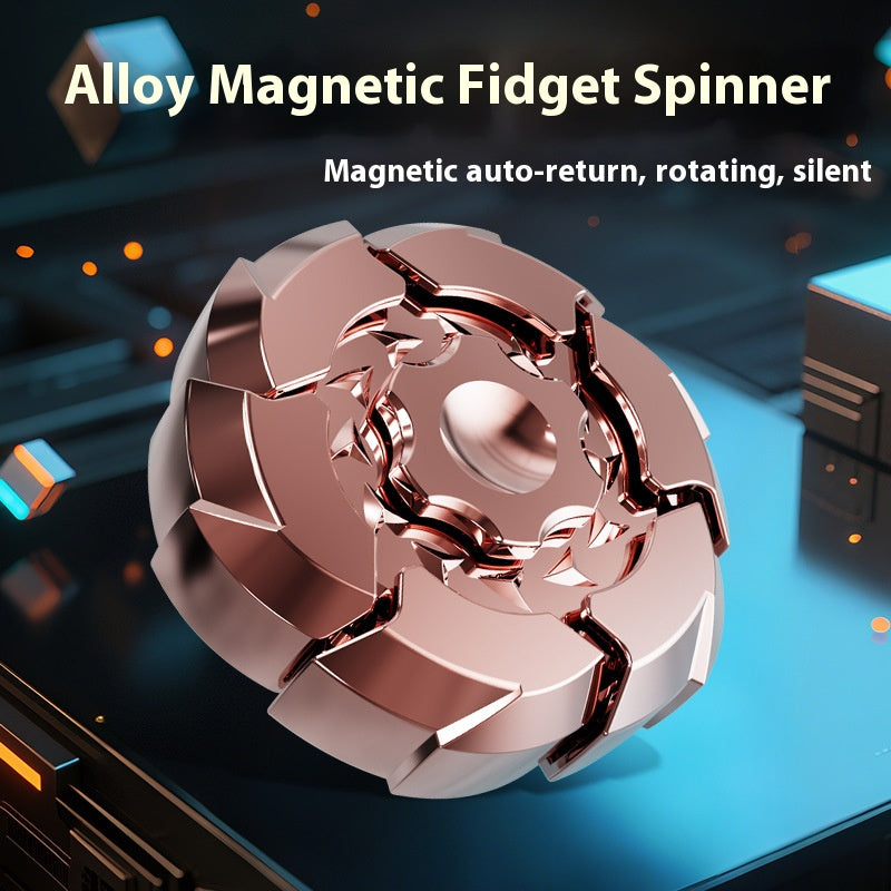 New Alloy Burst Magnetic Suction Opening Armor Finger Top Spinning Top Unique Design & Colorful Appearance With Metal Gift Box