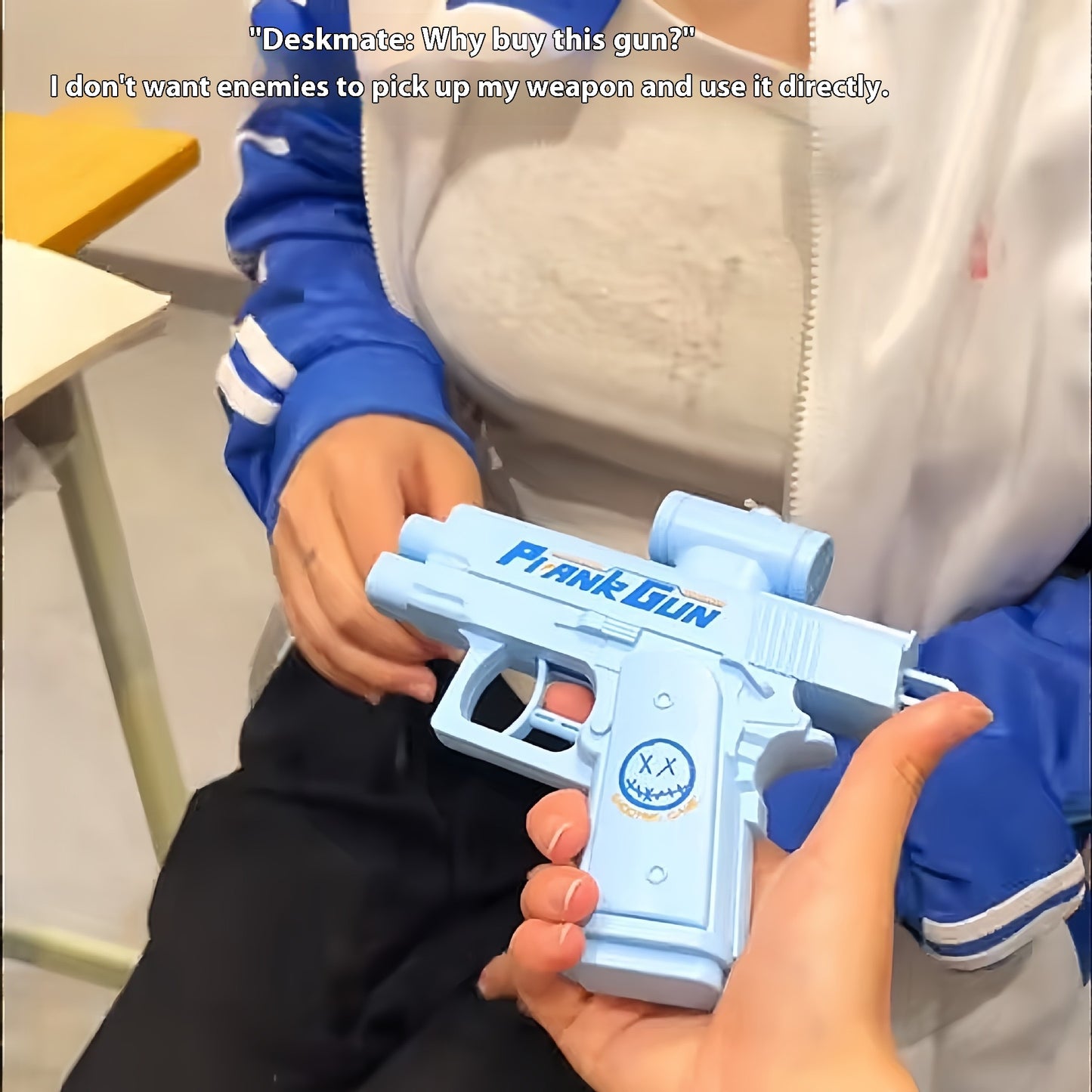 PrankGun - New Creative Double-Sided Reverse Water-Spraying Gun Trickery Tactic Two-Way Water-Spraying Gun with Unique Design & Versatile Use