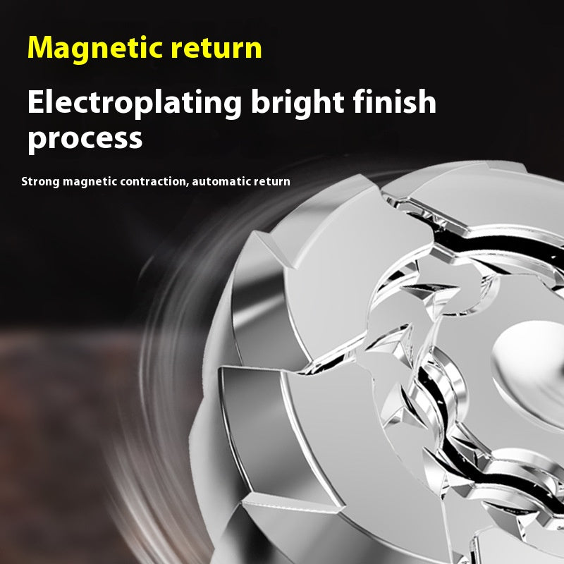 New Alloy Burst Magnetic Suction Opening Armor Finger Top Spinning Top Unique Design & Colorful Appearance With Metal Gift Box