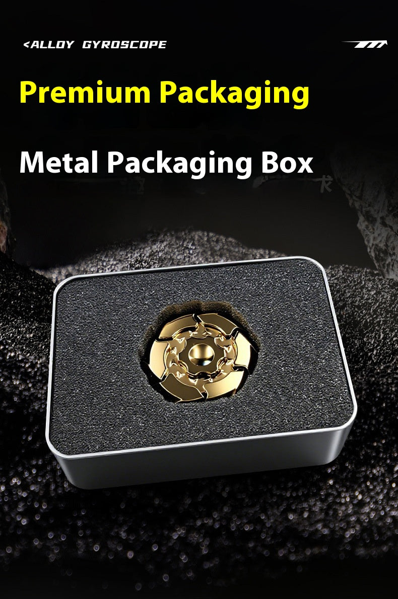 New Alloy Burst Magnetic Suction Opening Armor Finger Top Spinning Top Unique Design & Colorful Appearance With Metal Gift Box