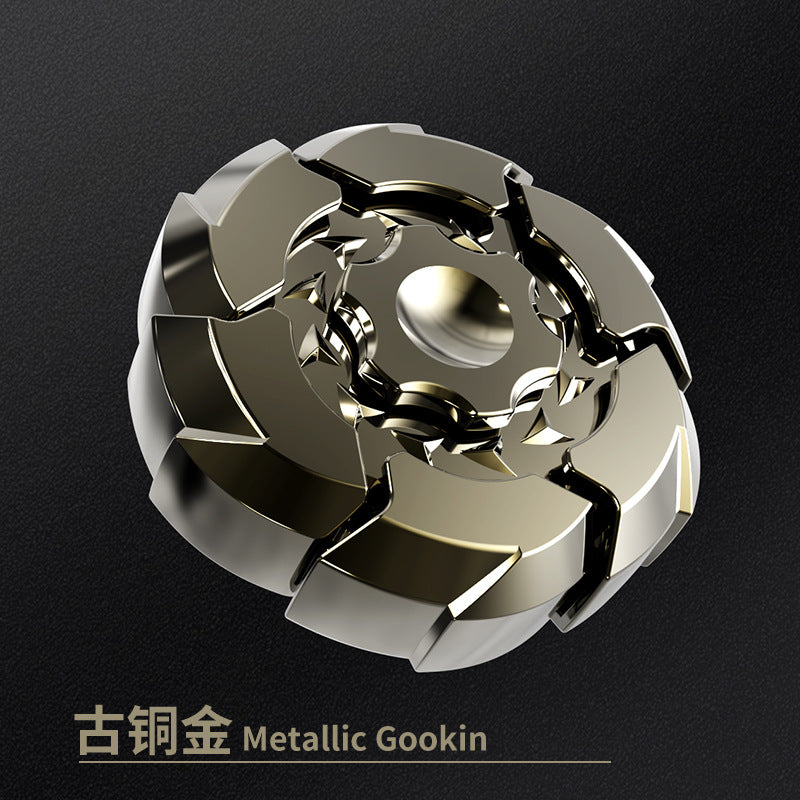 New Alloy Burst Magnetic Suction Opening Armor Finger Top Spinning Top Unique Design & Colorful Appearance With Metal Gift Box