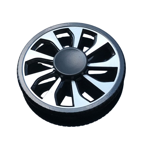 Premium Wheel-Series Fidget Spinner - Metallic Rim with Smooth Plastic Grip