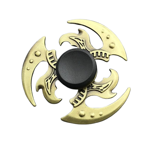 Vintage Bronze Fidget Spinner - Metal Spinner with Smooth Grip