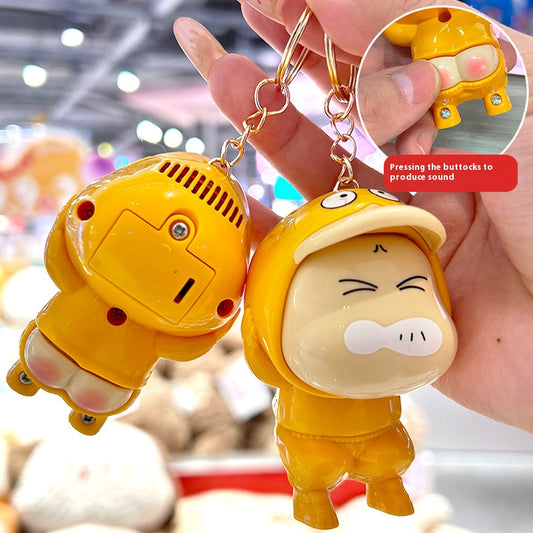New Creative Fart Sound Shin-chan Keychain