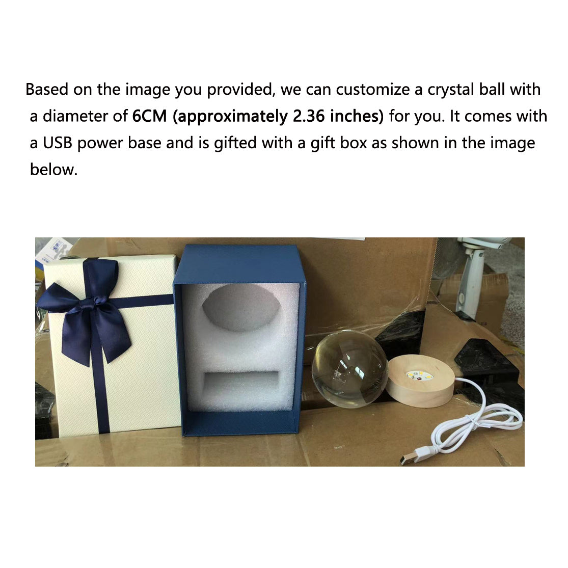 Support customization Crystal Ball Planet Shape Night Lamp for Bedside Table & Desktop Decorative Lighting Gift Souvenir