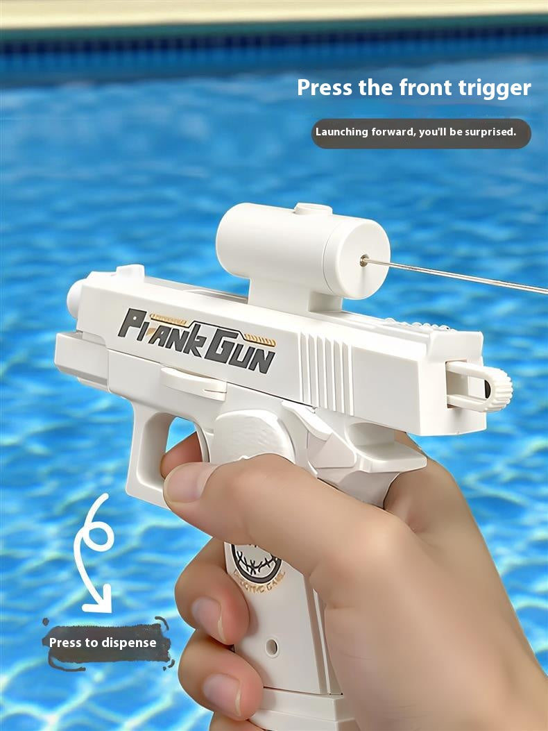 PrankGun - New Creative Double-Sided Reverse Water-Spraying Gun Trickery Tactic Two-Way Water-Spraying Gun with Unique Design & Versatile Use