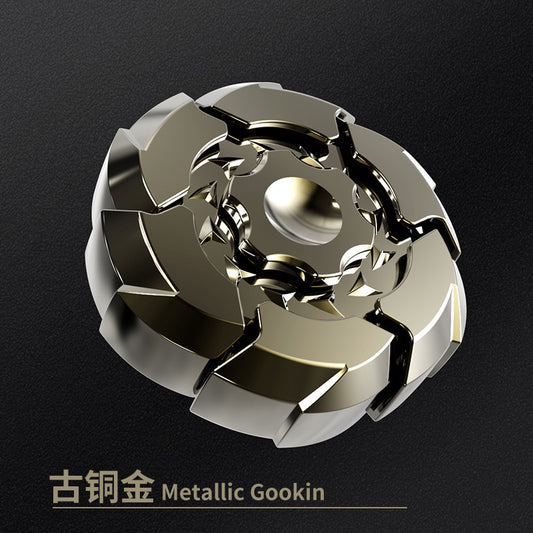 New Alloy Burst Magnetic Suction Opening Armor Finger Top Spinning Top Unique Design & Colorful Appearance With Metal Gift Box