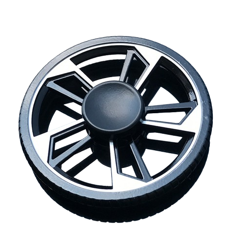 Premium Wheel-Series Fidget Spinner - Metallic Rim with Smooth Plastic Grip