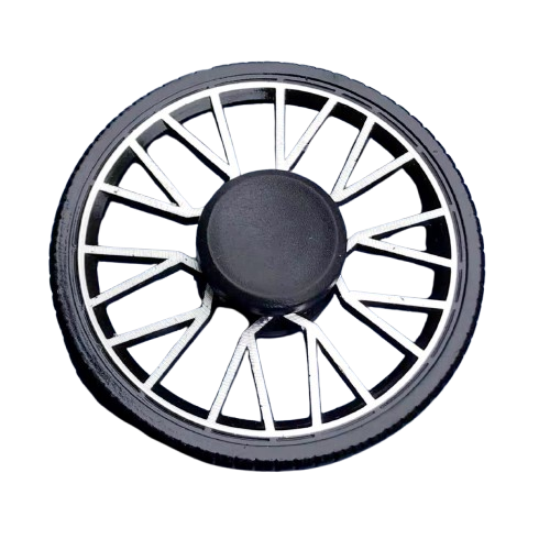 Premium Wheel-Series Fidget Spinner - Metallic Rim with Smooth Plastic Grip