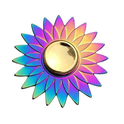 Rainbow Botanical Fidget Spinner Collection - Metallic Petals