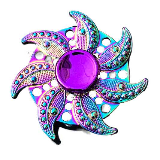 Rainbow Botanical Fidget Spinner Collection - Metallic Petals