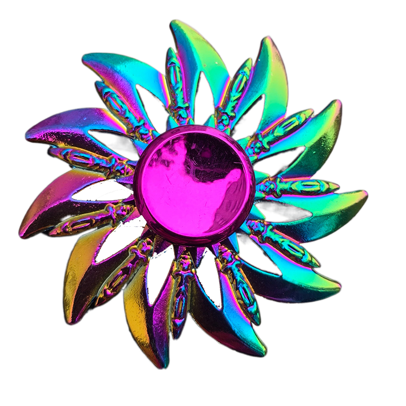 Rainbow Botanical Fidget Spinner Collection - Metallic Petals